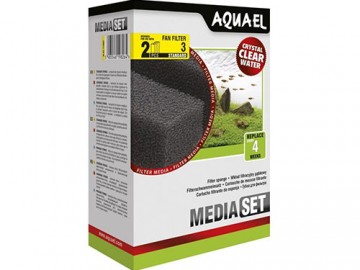 AQUAEL (АКВАЭЛЬ) - FILTER SPONGE FAN 3 PLUS (2шт), Губка для фильтра
