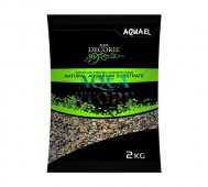 AQUAEL (АКВАЭЛЬ) - NATURAL MULTICOLORED GRAVEL 1.4-2 мм, Аквариумный грунт, 2 кг