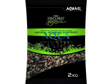 AQUAEL (АКВАЭЛЬ) - NATURAL MULTICOLORED GRAVEL 3-5 мм, Аквариумный грунт, 2 кг