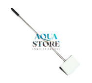 Скребок для аквариума двусторонний с металлической ручкой, 48х7,5 см