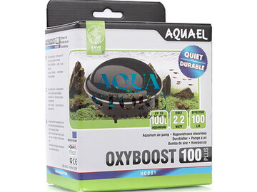 AQUAEL (АКВАЭЛЬ) - OXYBOOST AP-100 plus, Воздушный одноканальный компрессор для аквариума до 100 л