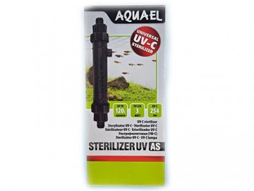 AQUAEL (АКВАЭЛЬ) - STERILIZER UV AS, Ультрафиолетовый стерилизатор для внешнего фильтра, для аквариума до 120 л