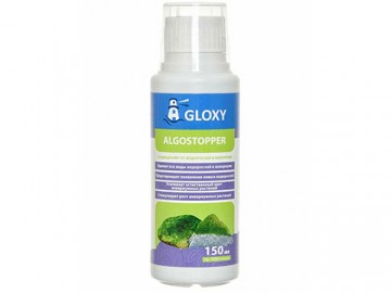 GLOXY (ГЛОКСИ) - ALGOSTOPPER, Кондиционер от водорослей в аквариуме, 150 мл