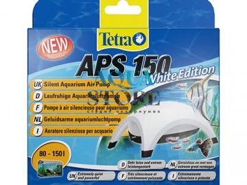 Tetra (Тетра) - APS 150 White Edition, Воздушный одноканальный компрессор для аквариума до 150 л