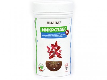 НИЛПА - МИКРОТАБС Fe (железо), Стимулятор роста аквариумных растений в таблетках, 100 таблеток