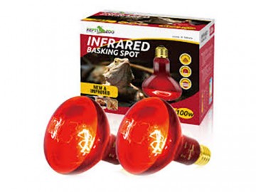 REPTI-ZOO (РЕПТИ-ЗОО) - Infrared Heat Spot Lamps, Инфракрсная Греющая Лампа Для Террариумов, 100 w