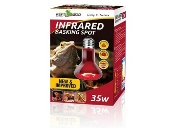 REPTI-ZOO (РЕПТИ-ЗОО) - Infrared Heat Spot Lamps, Инфракрсная Греющая Лампа Для Террариумов, 35 w