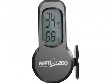 REPTI-ZOO (РЕПТИ-ЗОО) - SH150, Цифровой термогигрометр для рептилий, черный