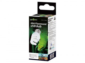 REPTI-ZOO (РЕПТИ-ЗОО) - Mini Fluorescent UVB Bulb, Ультрафиолетовая лампа для Террариума, 5 w, UVB 5.0